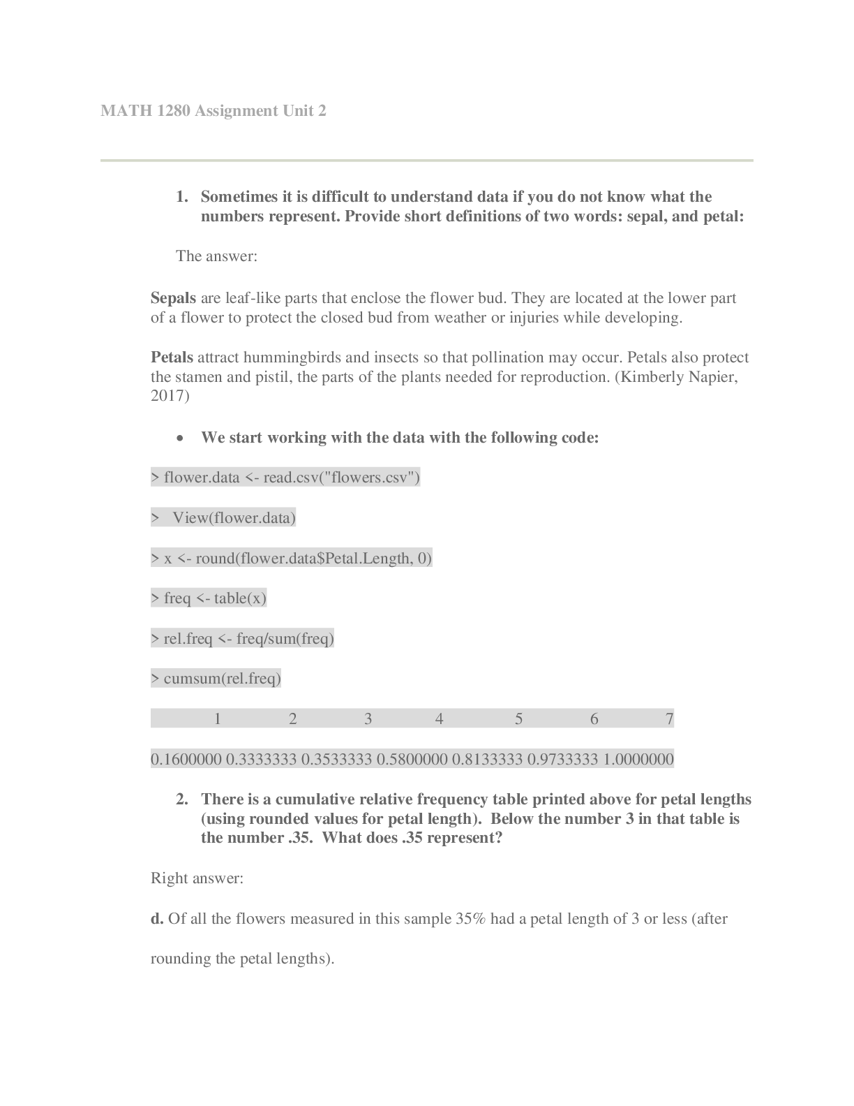 Preview image for assignment unit 2